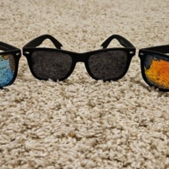 3 Polarized Sunglasses for Men and Women Matte Finish Sun glasses Mirror Lens - Picture 2 of 2